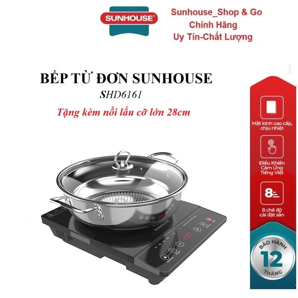 BẾP TỪ ĐƠN SUNHOUSE SHD6161