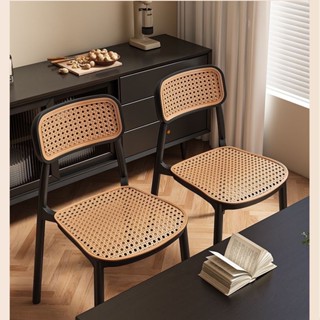 Ghế Nhựa Đan Mây, Ghế Ăn Gia Dụng, Ghế Tựa Lưng Thư Giãn, Ghế Căn Hộ Nhỏ