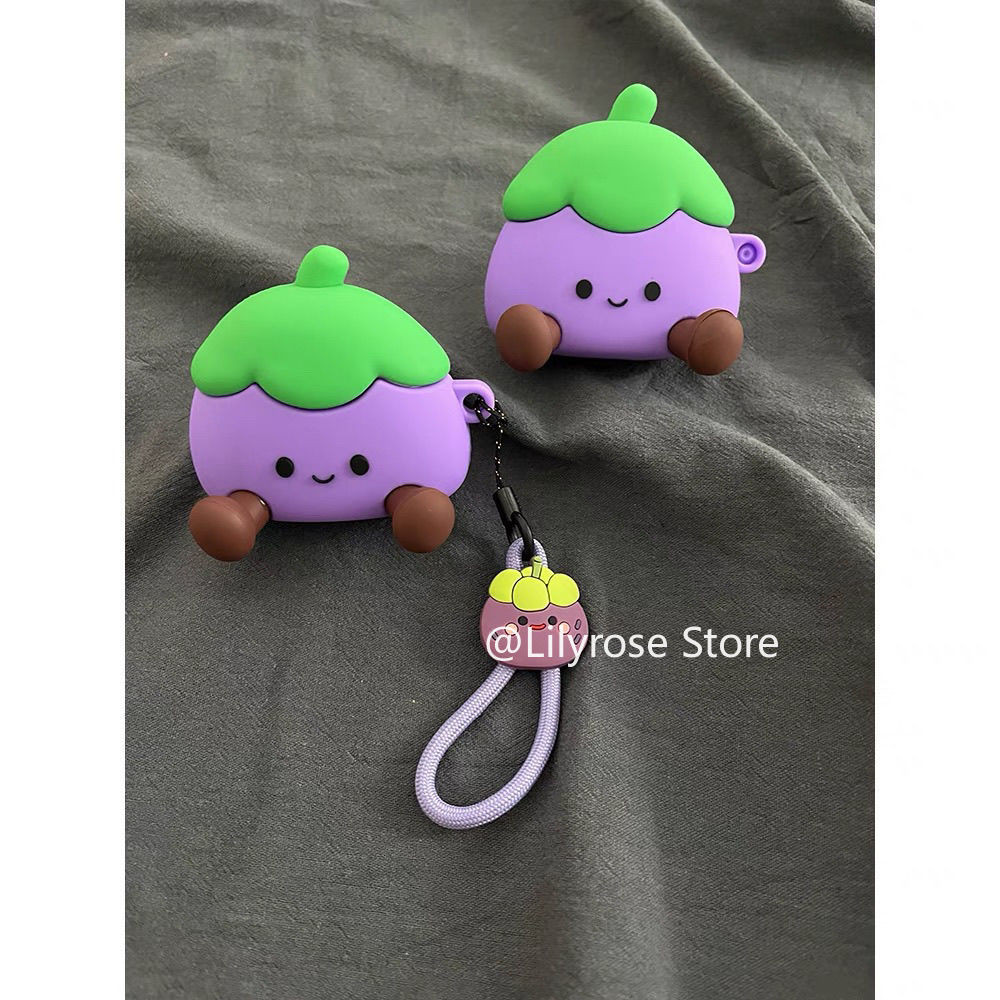 Ốp JellyC cho AirPods 4 [2024] AirPods Pro2 Pro 3 2 1 Apple Wireless EarPods Protector Cà tím dễ thư