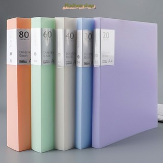 Bìa nhựa , File lá Clear Book A4 8 màu Molandi đủ loại 20/40/60/80/100 lá MADIS