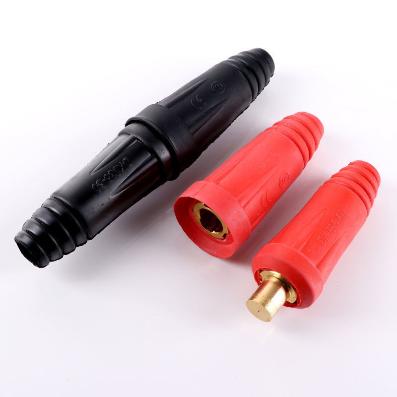 Dkj10-25 DKJ35-50 DKJ50-70 Tay Cầm Hàn Đầu Nối Dây Cáp Đầu Nối Dây Cắm Châu Âu Máy Hàn Phụ Kiện Khớp