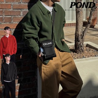 Faruiline Áo Khoác Len Cardigan Dệt Kim Nam Nữ Màu Trơn Cao Cấp Dáng Rộng