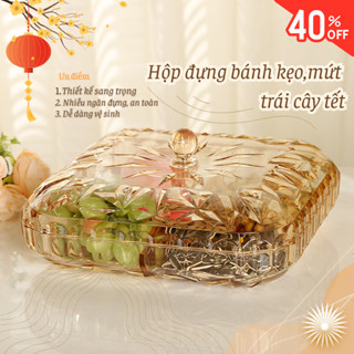  Khay Mứt Tết Chicbabe đựng Bánh Kẹo Trong Suốt Đa dạng mẫu Trang Trí để bàn Ngày tết 