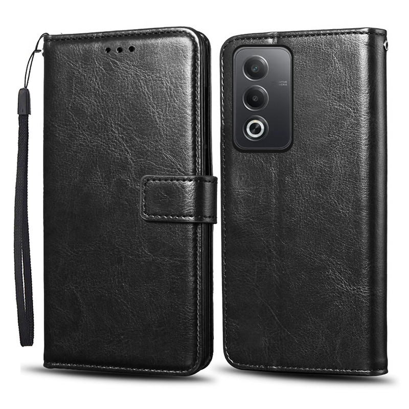 Ốp Điện Thoại Lật Cho OPPO A3X 5G PKD130 K12X CPH2667 Ốp Lưng Ví Da PU Cho OPPO A3 Pro A80 CPH2639 C