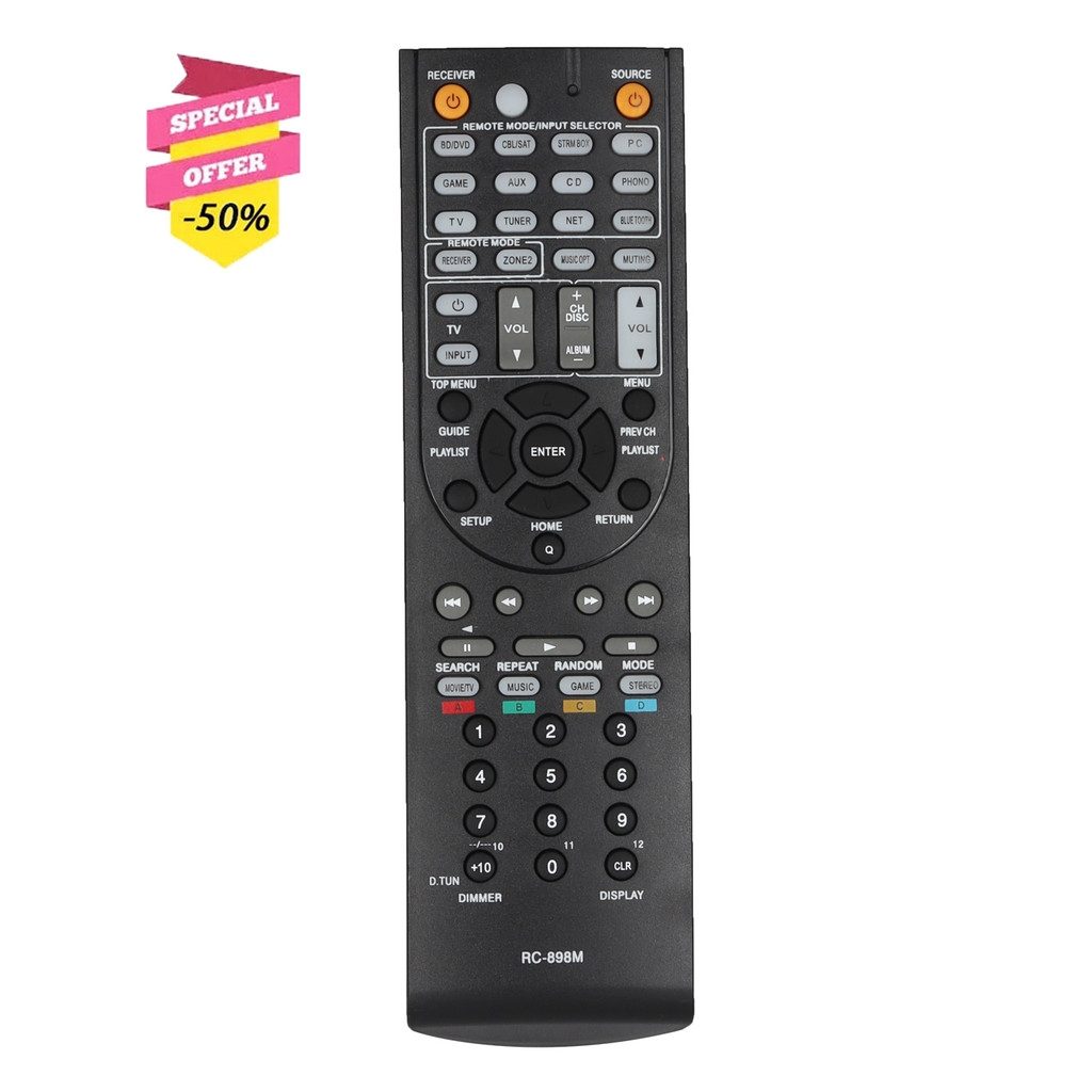 Điều khiển từ xa RC-898M RC898M Tương thích với Bộ thu AV Onkyo TX-NR545 TX-NR646 TX-NR747 TXNR545 T