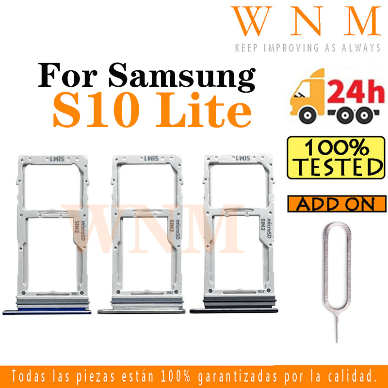 Dành Cho Samsung Galaxy S10 Lite G770F G770F / D G770 Khay Sim Thẻ Sim Khe Cắm Thẻ Chủ Đầu Đọc Khe C