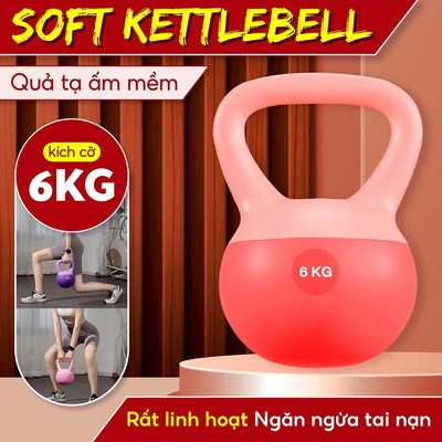 [Mall]-BG- Q312- 6KG- Tạ chuông mềm tập Squats hông và cánh tay,Tập tại nhà an toàn cho mọi người