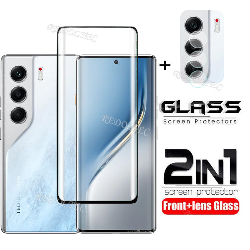 Tecno Camon 40 Pro 4G Bảo vệ màn hình 2 trong 1 + Bảo vệ ống kính Full Cover Tecno Camon40Pro Camon4