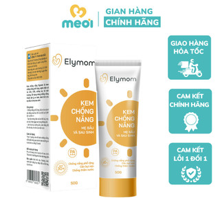 Kem chống nắng mẹ bầu và sau sinh Elymom bảo vệ da chống nắng chống nước và mồ hôi 50g