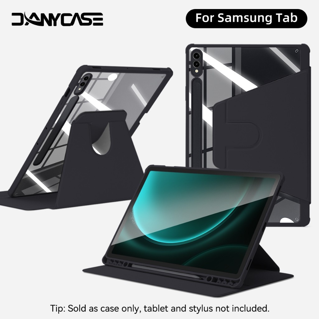 Xoay 360 độ Ốp Lưng Cho Samsung Galaxy Tab S10 FE S10 Lite A11 A9 Plus A8 S9 FE S9 Plus 12.4 in S6 Lite 10.4 S10 Plus