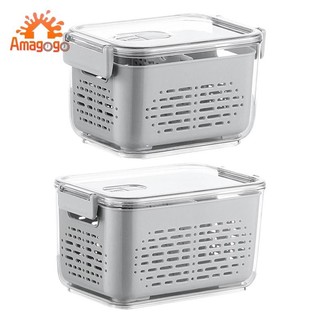 Amagogo Tủ Lạnh Hộp Bảo Quản Rau Củ Tủ Lạnh Tổ Chức Tủ Lạnh Tủ Lạnh