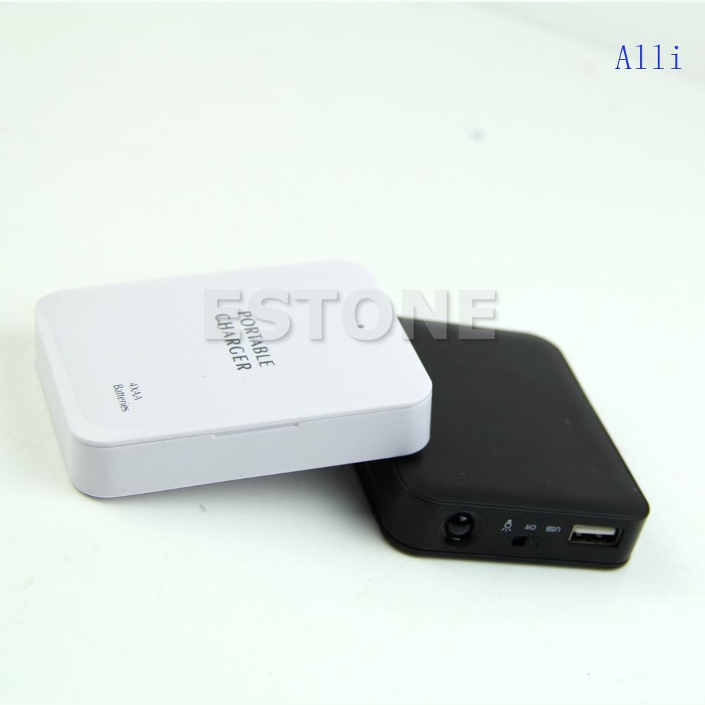Alli 1PC Mới 4X AA USB Sạc Khẩn Cấp Cho Ốp Lưng Cho