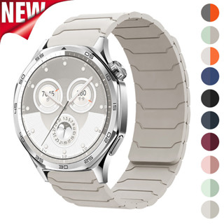 Dây đeo từ tính 20mm 22mm cho Huawei Watch GT5 GT4 5Pro 3 46mm Dây đeo silicon cho Samsung Galaxy 7 6 5 4 40mm 44mm Vòng đeo tay thể thao