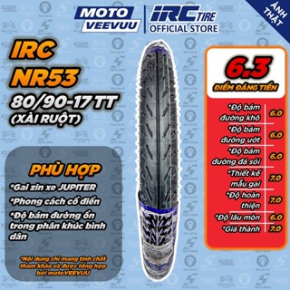   MTVV  Vỏ lốp xe máy IRC INOUE 80 90-17 TT NR53 Sau Sirius Jupiter V  Lốp xài ruột <END> 