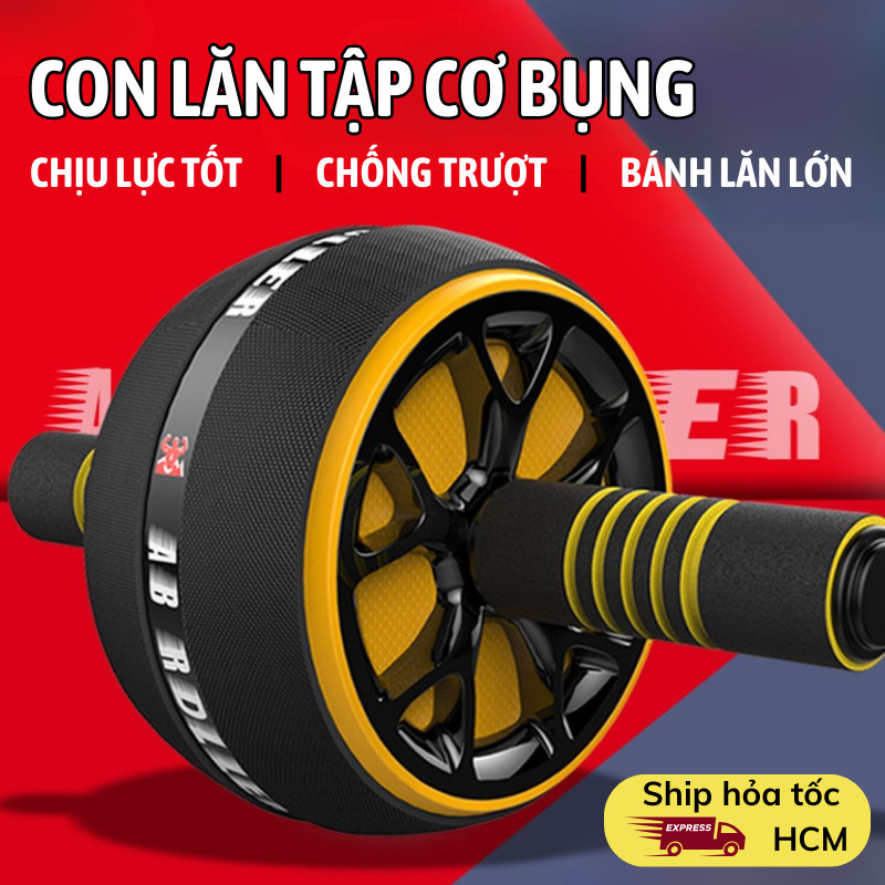 Dụng Cụ Tập Gym Tại Nhà 1 Bánh Joful Home Chống Lật Giúp Đốt Mỡ Bụng Cực Nhanh