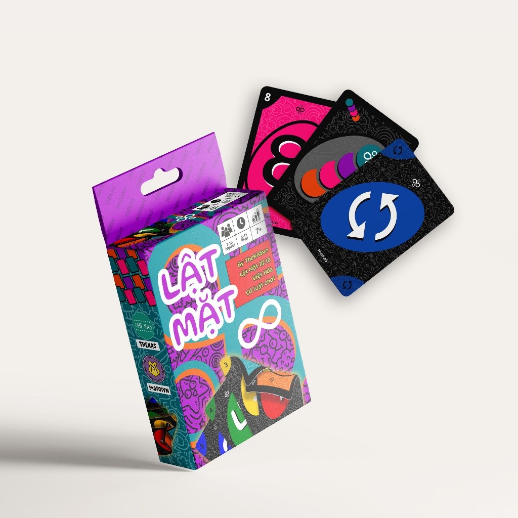 Bài UNO FLIP 112 lá, Bộ Bài Uno Lật Mặt The KAS Đồ chơi trẻ em thẻ bài Boardgame
