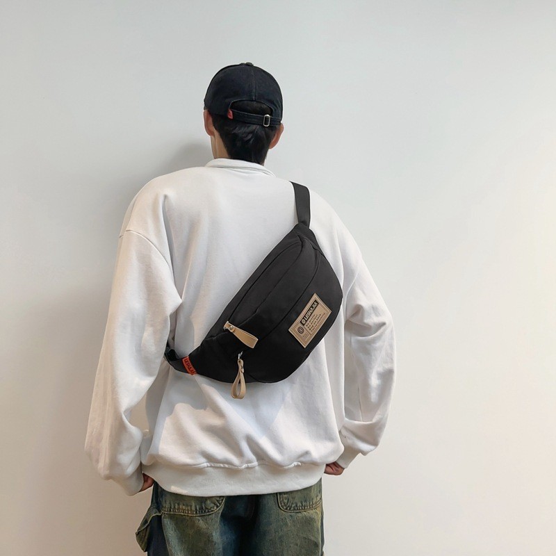 Túi đeo chéo ngực phong cách Nhật Bản, túi đeo chéo unisex, chống thấm nước, di động và nhẹ