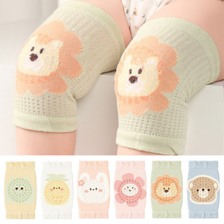 Lưới thoáng khí Miếng đệm đầu gối cho bé Miếng đệm đầu gối bò nhẹ Miếng đệm đầu gối chống trượt có chấm silicon Tấm bảo vệ đầu gối chống muỗi