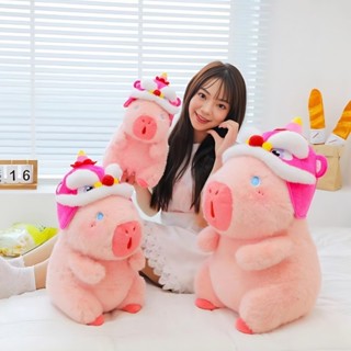 Gấu bông 35-55cm có chăn Capybara Đeo ba lô Rùa xanh, Capybara hồng Mini và lớn Nhồi bông Guinea Pig Runny Mũi