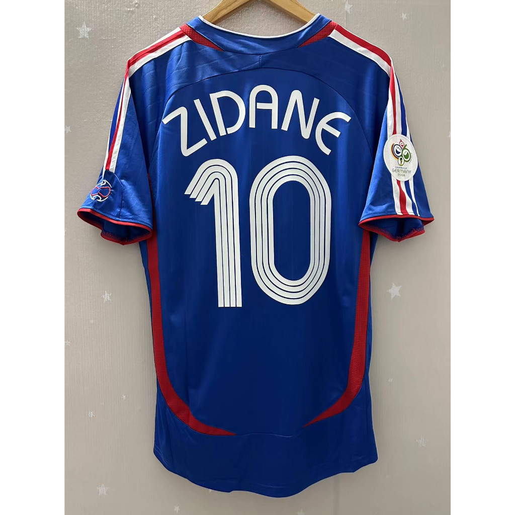 Áo bóng đá nam Pháp Retro 2006 – Bản sao tùy chỉnh cao cấp (Zidane & Henry) – Áo bóng đá cổ điển