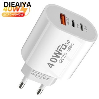 DIEAIYA Bộ chuyển đổi sạc điện thoại di động , Bộ sạc USB C QC 3.0 USB C, Phụ kiện PD 40W Sạc nhanh Bộ sạc điện thoại cắm nguồn cho / / / Huawei