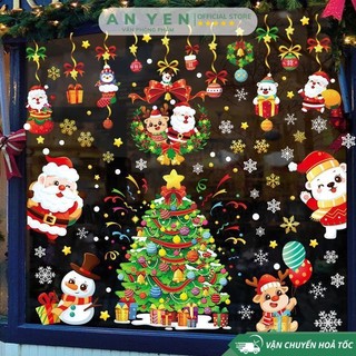  Decal Noel 2026 dán cửa kính trang trí noel decor giáng sinh  decal dán tết  Decal dán tường Trang trí Noel - Giáng sinh 