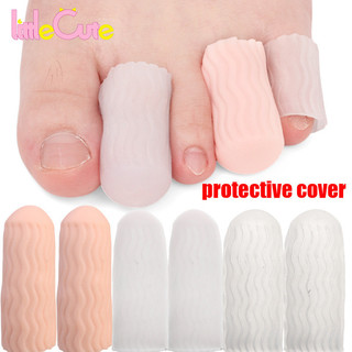 Ống Gel bảo vệ ngón chân bằng silicon - Nắp ngón tay cái chống rách tay - Ống bảo vệ ngón tay đàn hồi - Vỏ bảo vệ ngón chân - Dụng cụ tách ngón chân giảm đau - Dụng cụ chăm sóc bàn chân