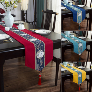 Phong Cách Trung Quốc Chống Thấm Nước Bàn Chạy Retro Trà Khăn Trải Bàn Thích Hợp Cho Lễ Hội Tại Nhà Trang Trí Bàn Thảm