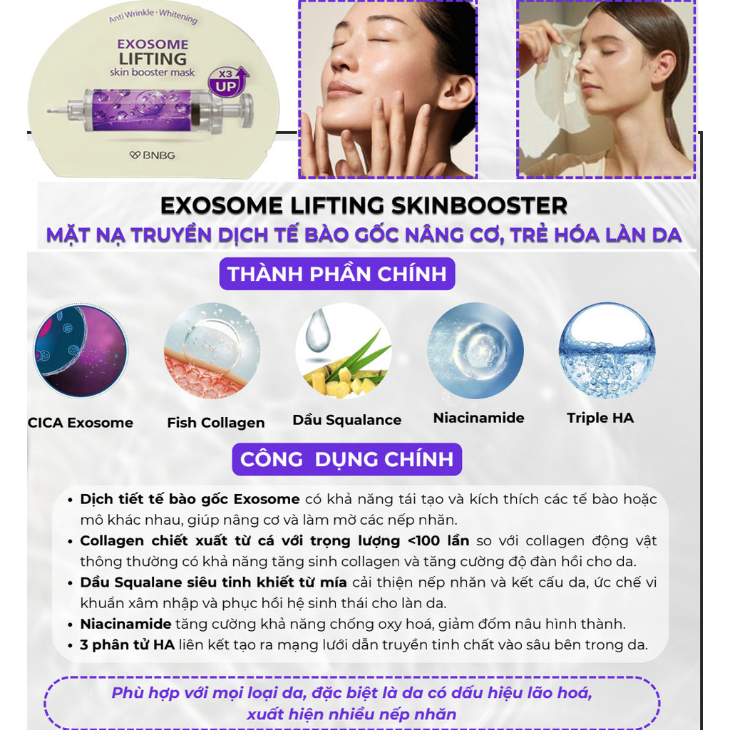 Ảnh 4 của Hộp 10 miếng mặt nạ BNBG Vita Genic Jelly Mask 30ml dưỡng trắng, phục hồi, cấp ẩm, ngừa lão hóa