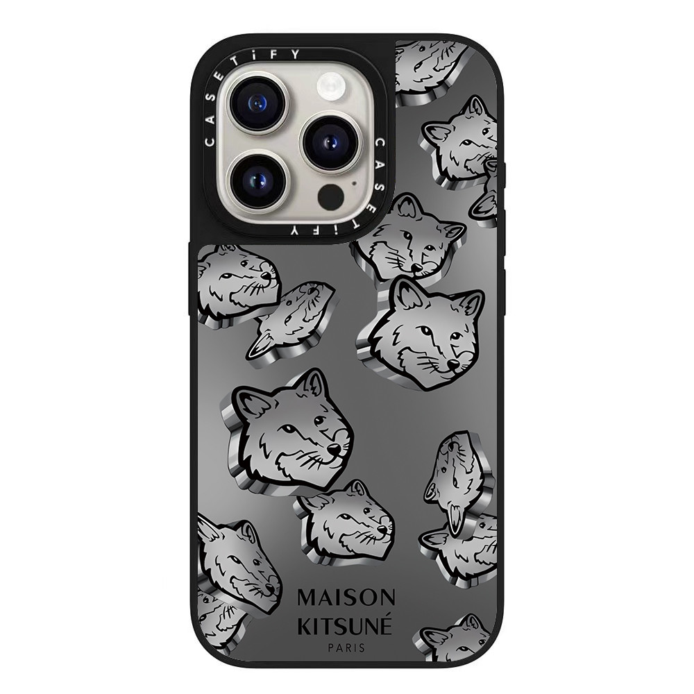 Ốp lưng TiFY Mirror Maison Kitsune ☽ ❈ ❈ ❈ ❈ ❈ ❈ ❈ ❈ ❈ ❈ ❈ ❈ iPhone 16 15 14 13 12 11 Pro Max Plus V
