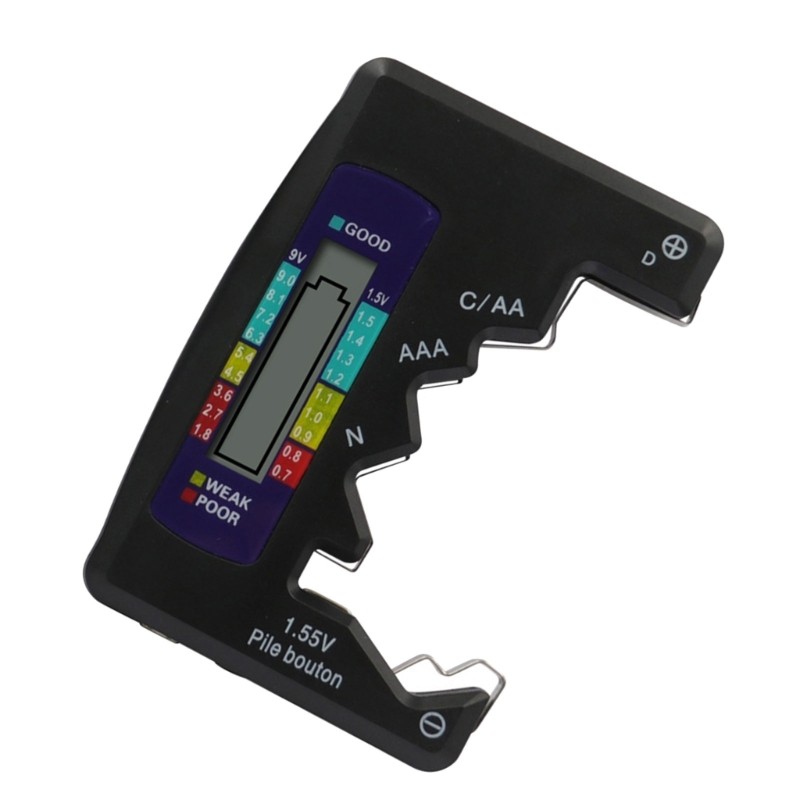 EV Màn Hình LCD Nút Hiển Thị Cell Checker Màn Hình Máy Kiểm Tra Kiểm Tra Checker Nhỏ Volts Checker C