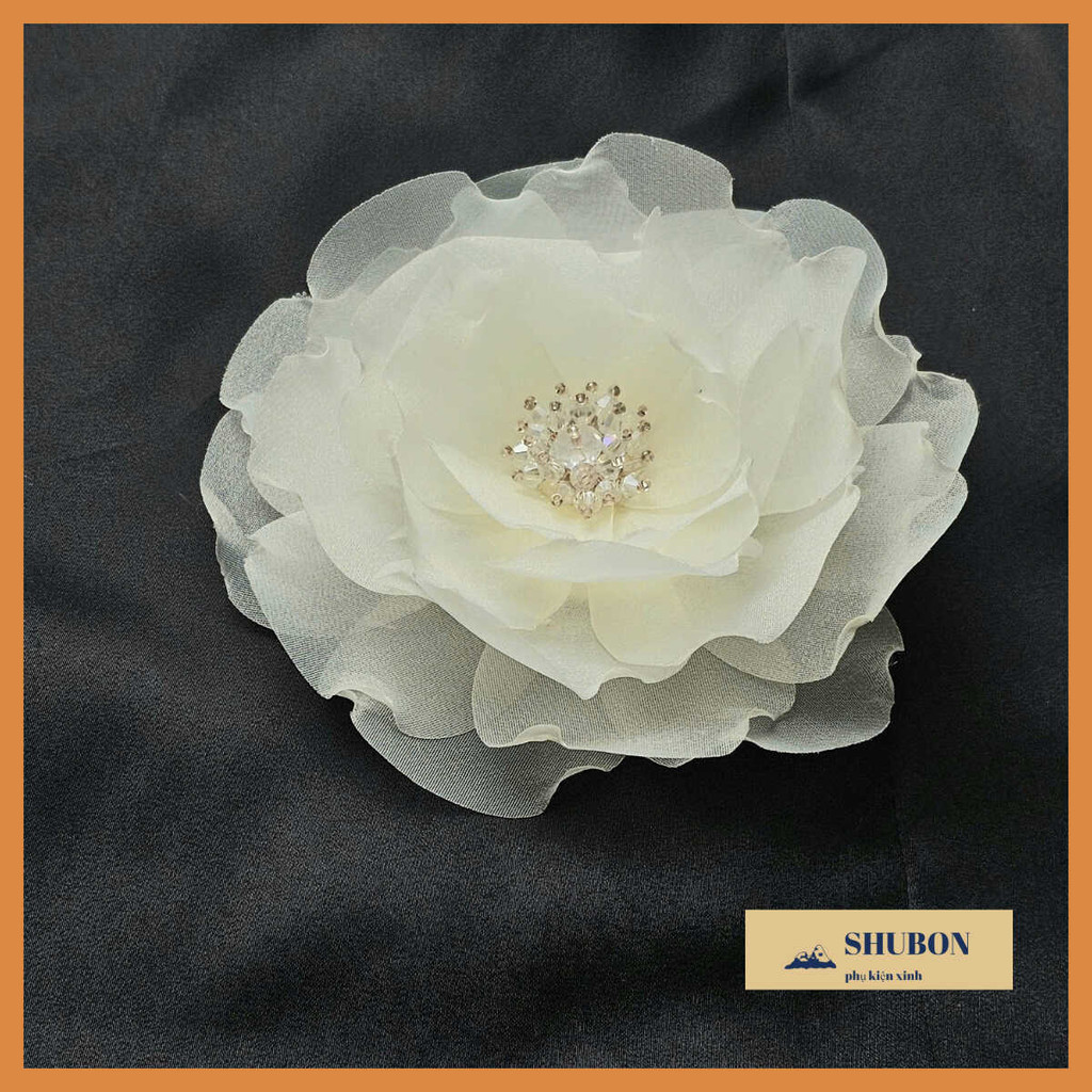 Ghim cài áo váy hình hoa tiên sa nhiều màu khoảng 12cm siêu xinh- phụ kiện thời trang