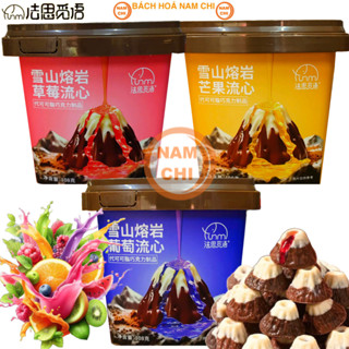 [XÔ NHỰA VIÊN NÚI] Kẹo Socola Tươi FASIMIYU Nhân Lava Trái Cây Tan Chảy Hình Núi Phú Sỹ Ăn Vặt Cực Ngon Hộp 108G