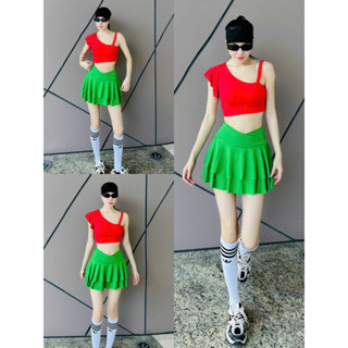 Áo CROPTOP lệch , dây 1 bên vai ,áo có đệm thích hợp tập gym,  yoga, aerobic, nhảy hiện đại