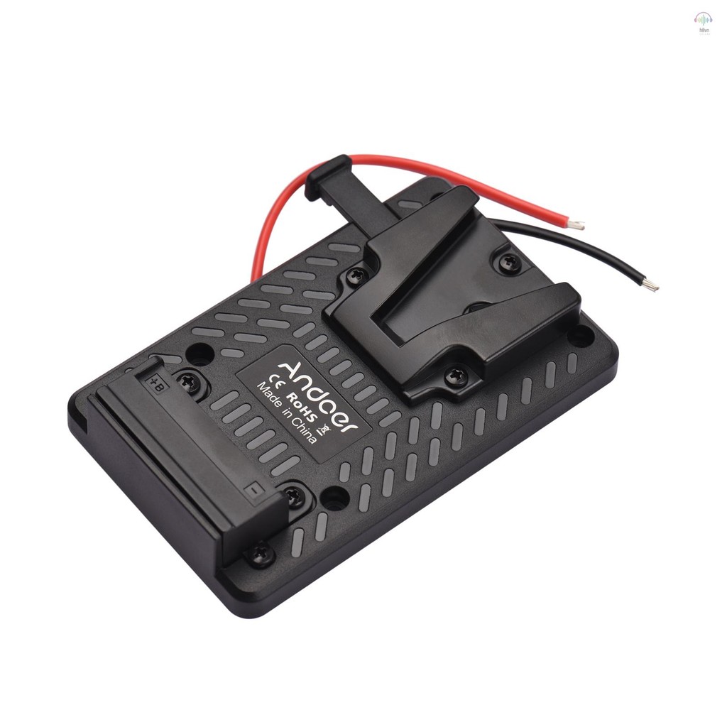 Andoer V-lock Pin Mặt Sau Tấm Adapter Thay Thế Cho Pin V-Mount