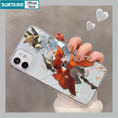Suntaiho Phong Cách Anime Nhân Vật Trong Suốt Ốp Lưng Điện Thoại TPU Trong Suốt Mềm Cao Cấp Chống Sốc Cho iPhone 11 12 13 14 15 16 Pro max IP 7 8 Plus Iphon X Xs XR Xs max
