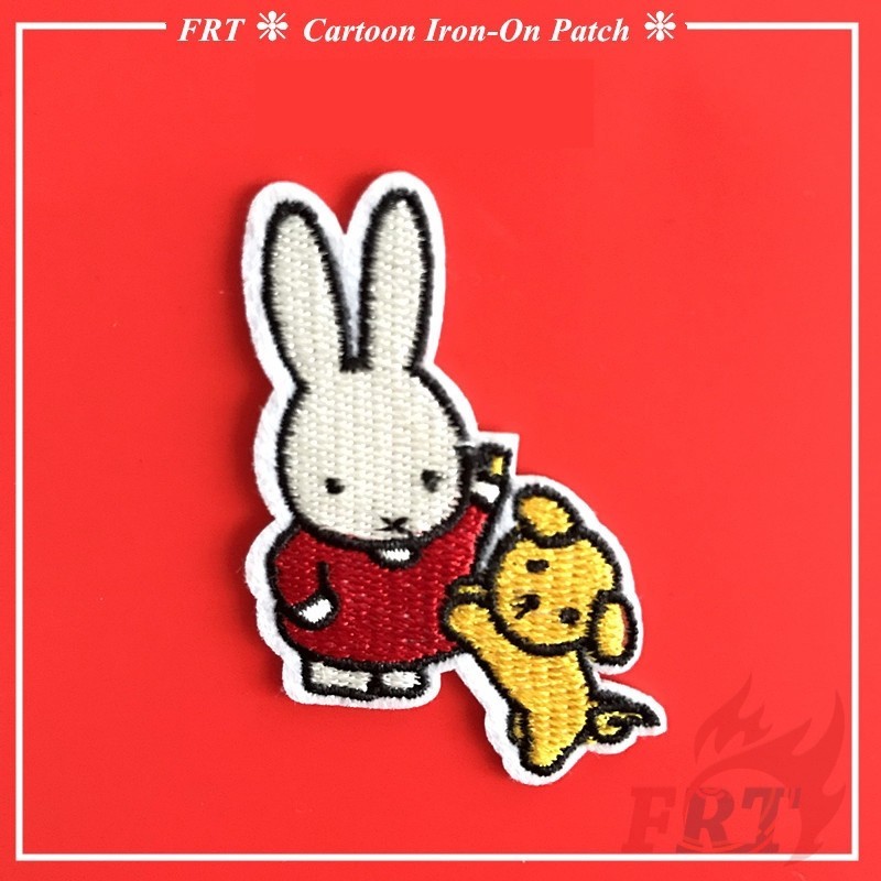 ☸ Miếng dán thỏ Q ☸ 1pc Tự Làm May Trên Sắt Trên Huy Hiệu Miếng Dán
