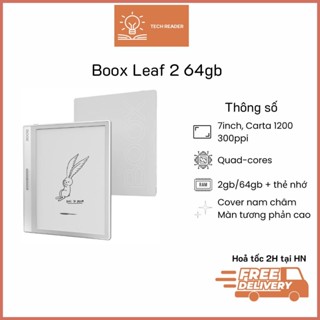  Máy đọc sách Boox Leaf 2 64gb Likenew - Hàng nhập khẩu 
