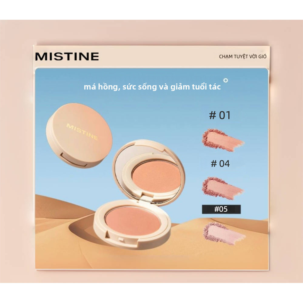 Phấn má hồng trang điểm màu cao Mistine, không phai màu, đẹp