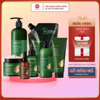 Bộ sản phẩm Cocoon bưởi dưỡng tóc giảm gẫy rụng tóc chứa tinh dầu - Serum Dầu gội dầu xả chính hãng