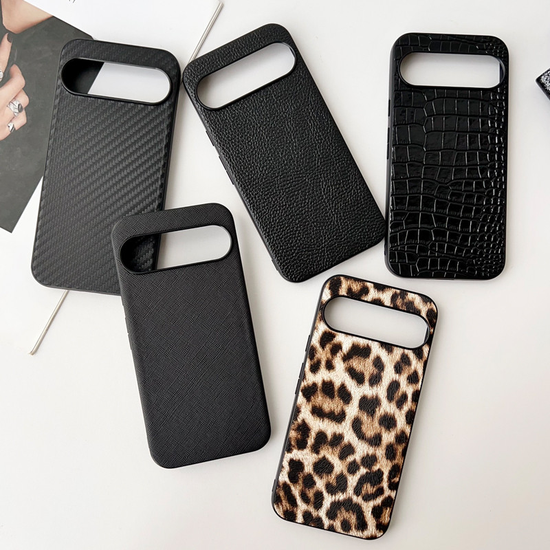 Luxury fashion leopard print carbon fiber fabric phone case For Google pixel 9 8 7 Pro pixel9xl 9pro