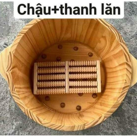 Chậu ngâm chân Hàng Loại 1- chậu gỗ ngâm chân có hạt massage chân và bàn lăn massage chân,chậu ngâm thảo dược gỗ thôngMỹ
