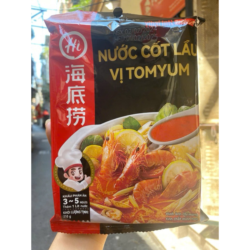 Cốt lẩu Haidilao Vị Tomyum 200G