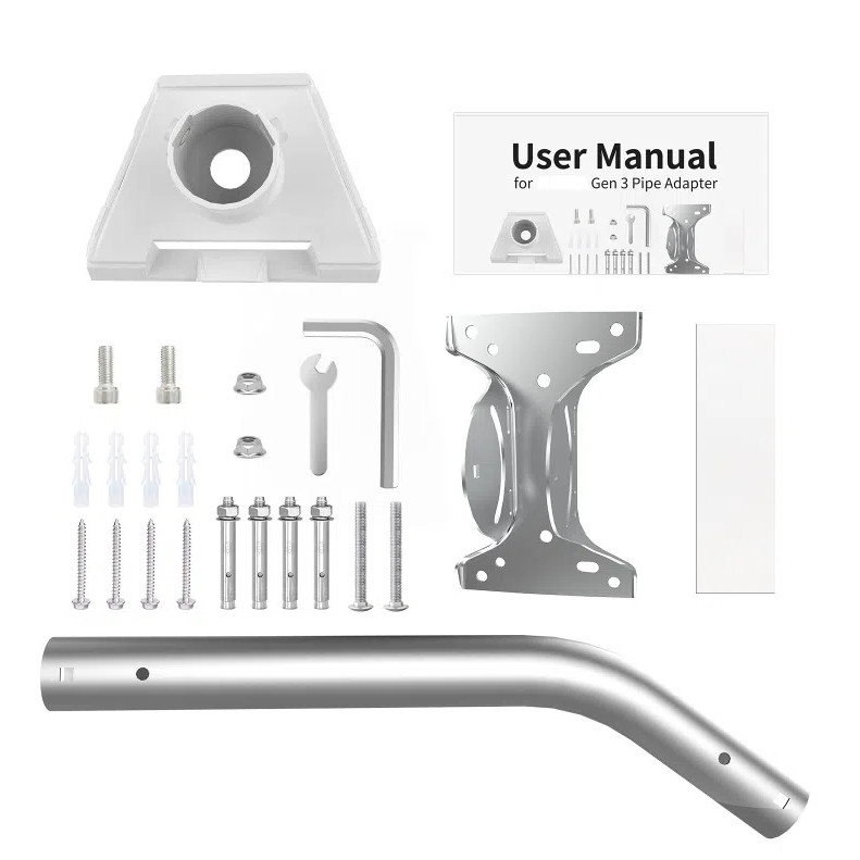 Giá đỡ bộ chuyển đổi cực hợp kim cho bộ Internet vệ tinh Starlink Gen 3 v4 - Phụ kiện gắn ống Gen 3 