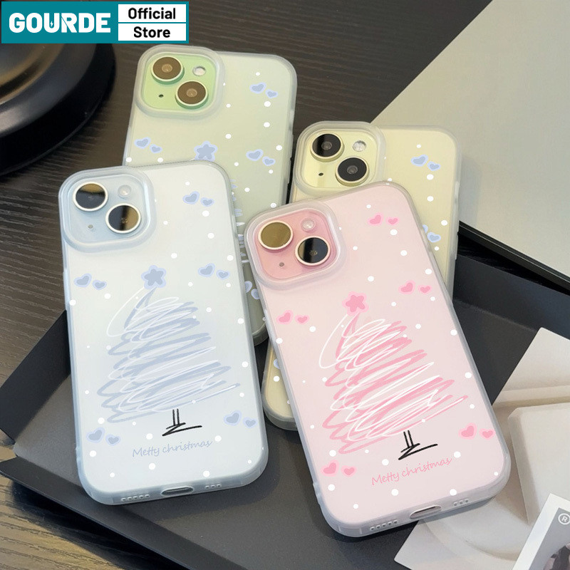 Ốp Lưng iPhone đẹp dễ thương trong suốt in hình Quà Tặng Cây Giáng Sinh Họa Tiết Cao Cấp chống sốc Ốp Điện Thoại Mềm Mờ nhám TPU Chống Sốc Gourde Cho iPhone 11 12 13 14 15 16 Pro Max IP 7 8 14 15 Plus Iphon X Xs Xr Xs Max
