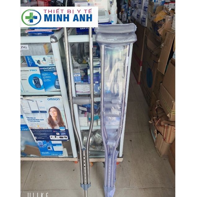 (SHIP HỎA TỐC NỘI THÀNH HÀ NỘI TRONG 2H) combo 2 cái nạng inox cao cấp 011