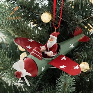 Rrlnmd Retro Sắt Giáng Sinh Mặt Dây Chuyền Phong Cách Cổ Ông Già Noel Máy Bay Cây Giáng Sinh Treo Trang Trí Đồ Trang Trí Người Tuyết Trang Trí MỚI
