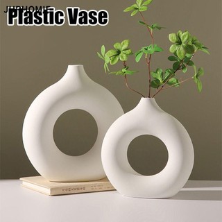 Jurhomie 1 Cái Bình Hoa, Bình Nhựa Hiện Đại Phong Cách Bắc Âu, Gốm Giả Bền Đẹp Trang Trí Nhà Cửa Đồ Trang Trí Phòng Khách