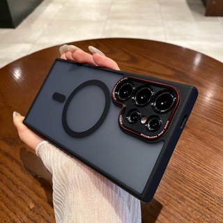 Ốp điện thoại chống sốc chống vân tay từ tính sạc không dây cho Samsung Galaxy S23 S24 S25 Ultra S25 S24+