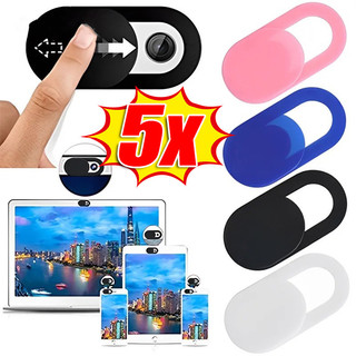 Trượt bảo vệ Webcam bằng nhựa ABS, Vỏ bảo mật ống kính máy ảnh 18mm - 4 màu cho điện thoại thông minh / máy tính bảng / máy tính xách tay, Nhãn dán chống nhìn trộm có thể tái sử dụng 1 / 3 / 5 CÁI